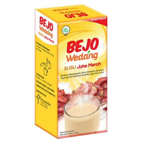 BEJO WEDANG SUSU JAHE MERAH (SUJAMER) 5 SACHET
