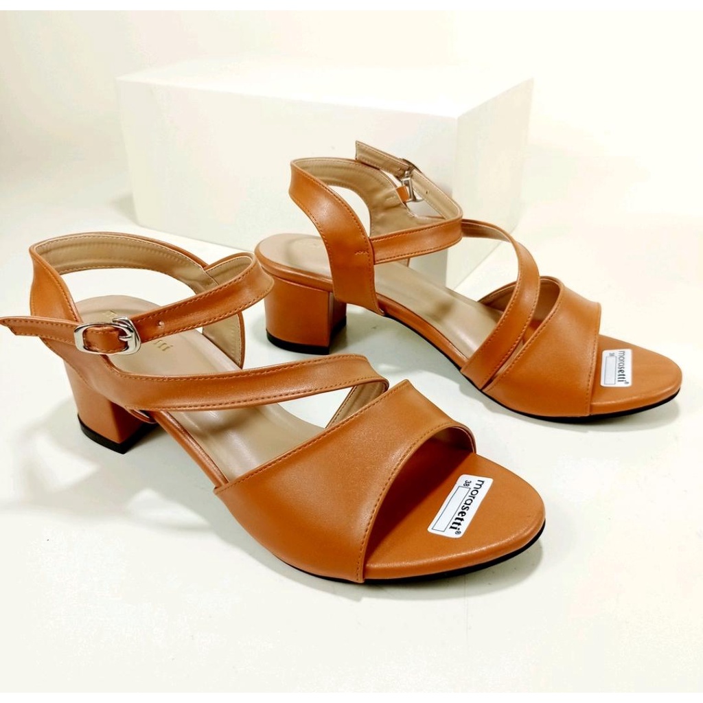 SANDAL WANITA HEELS EXLUSIVE TERBARU 2021/SANDAL HEEL WANITA 5CM KOREAN STYLE