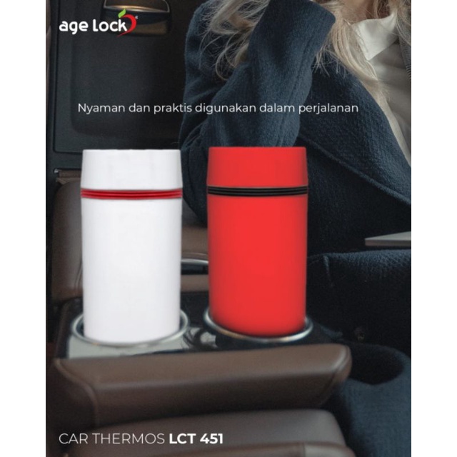 electric car thermos AGE LOCK LCT 451 - termos air panas rechargeable