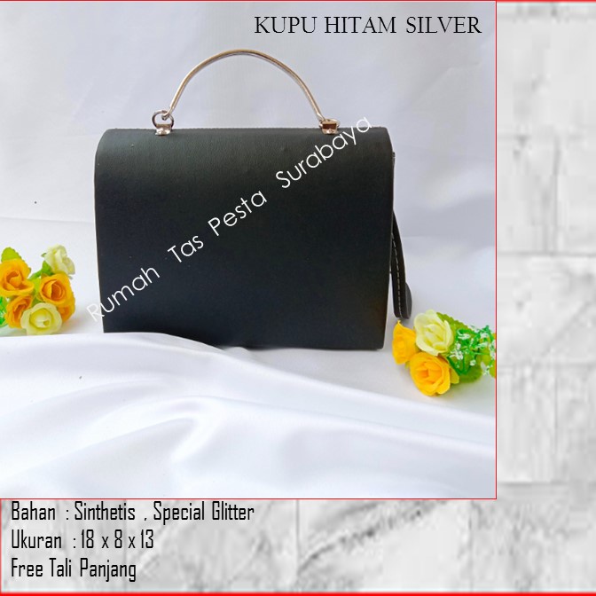 Tas Souvenir,Tas Home Made ,Tas Pesta,KUPU HITAM SILVER