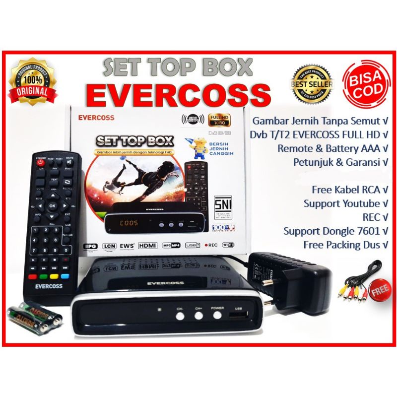 Set Top Box Evercoss Stb Evercoss Digital Tv Evercoss Setopbox Evercoss (Body Baru dan Model Baru)(GROSIR)-2