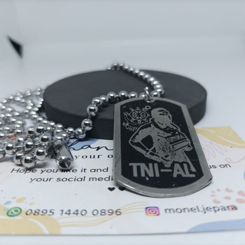 Kalung Logo TNI AL (Stainless Asli)