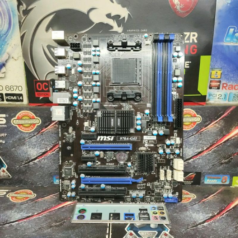 Motherboard AMD MSI 970A-G43 Socket AM3+ OffBoard VGA DDr3