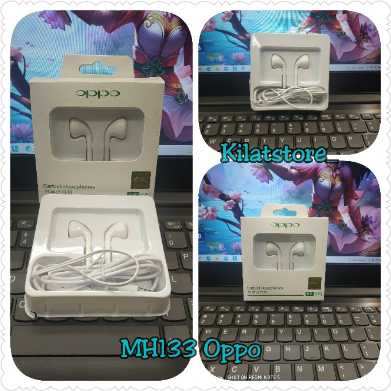 Handsfree Earphone Handset Brand MH133 Oppo Extra Bass