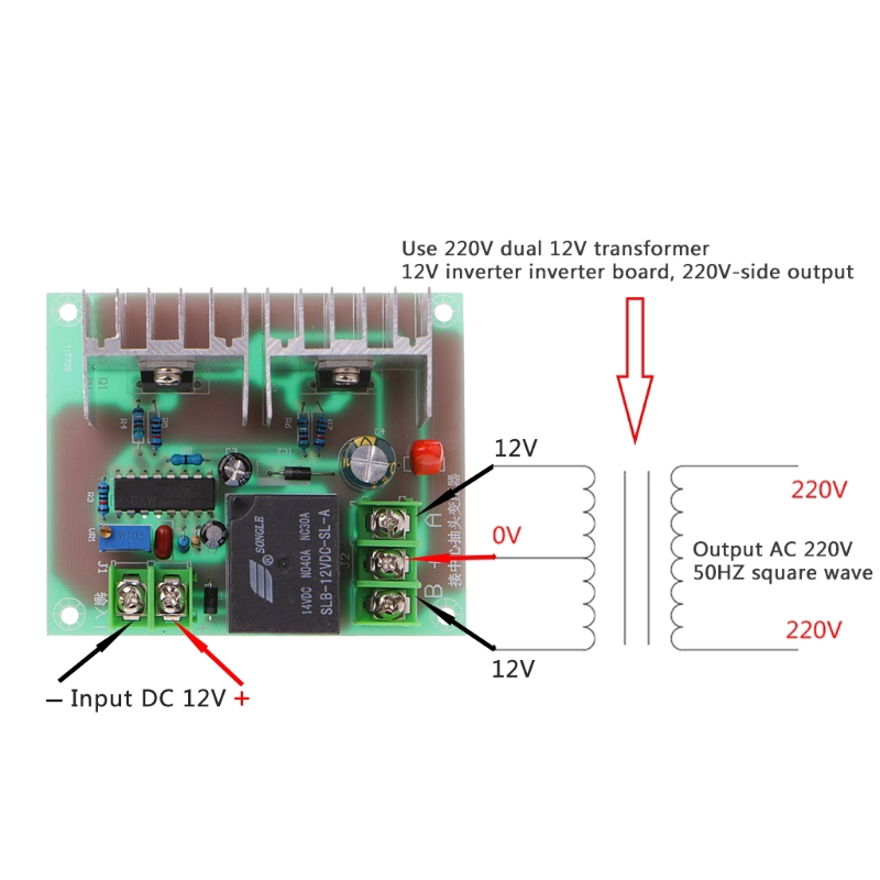 Cre Papan Modul Driver Inverter Power Supply 300w Dc 12v Ke Ac 220v Untuk Alat Elektronik