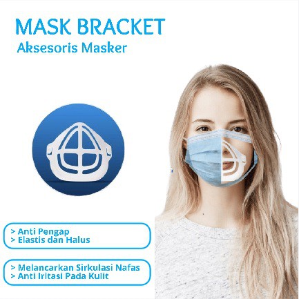 Mediocare Penyangga Masker 3D Mask Bracket Silicon Sirkulasi Udara