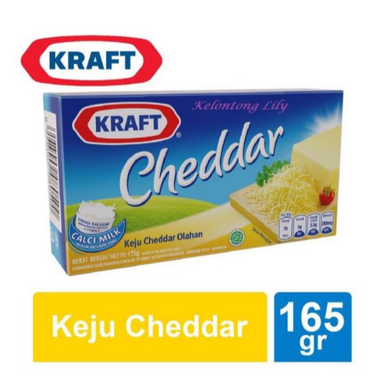 

Keju Kraft Cheddar 165 gr