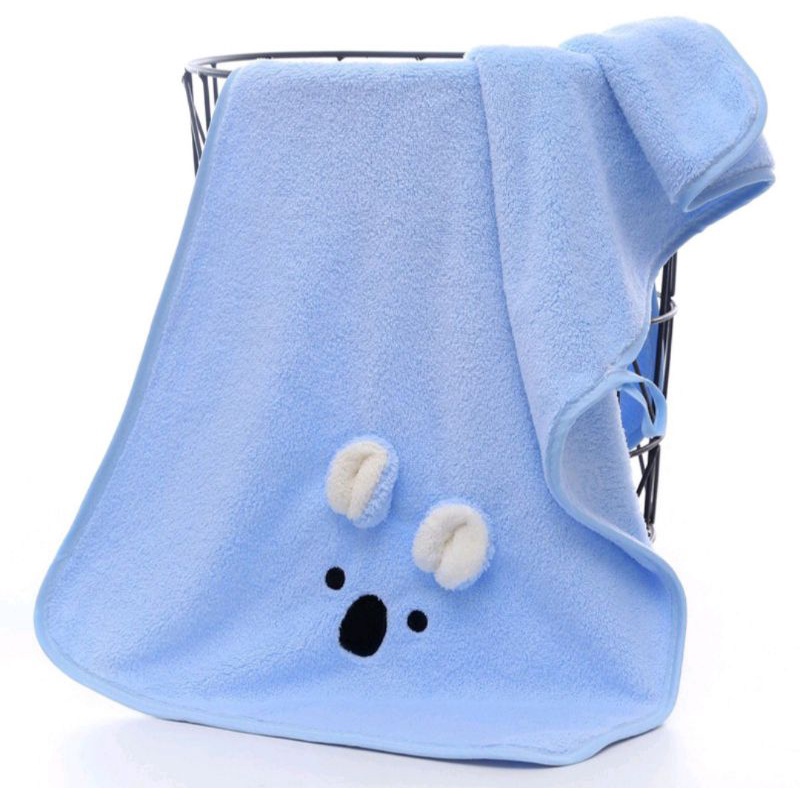 Handuk Bayi Microfiber Bulu Lembut Premium Uk 50x100 dan 60x120 cm Daya serap tinggi dan lembut