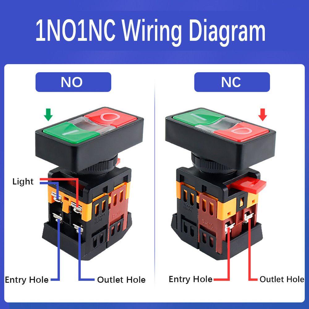 As-22 SOLIGHTER Tombol Tekan ON / OFF 1NO 1NC 24V / 220V / 380V
