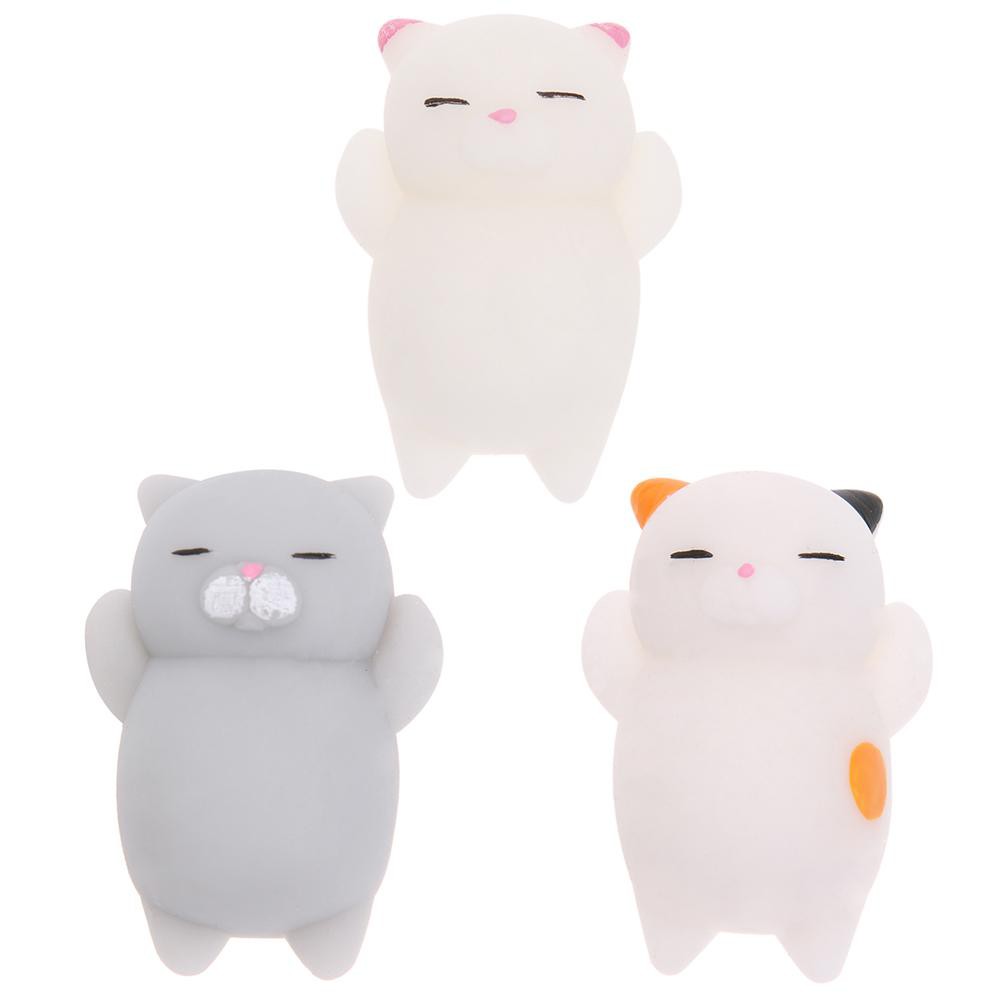 Kucing Pola Lucu Mini Squeeze Melar Hewan Stres Bantuan Shopee