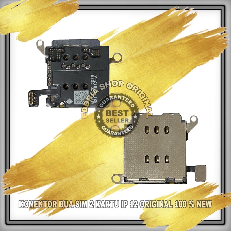 Konektor Dual sim 2 Kartu 12 New
