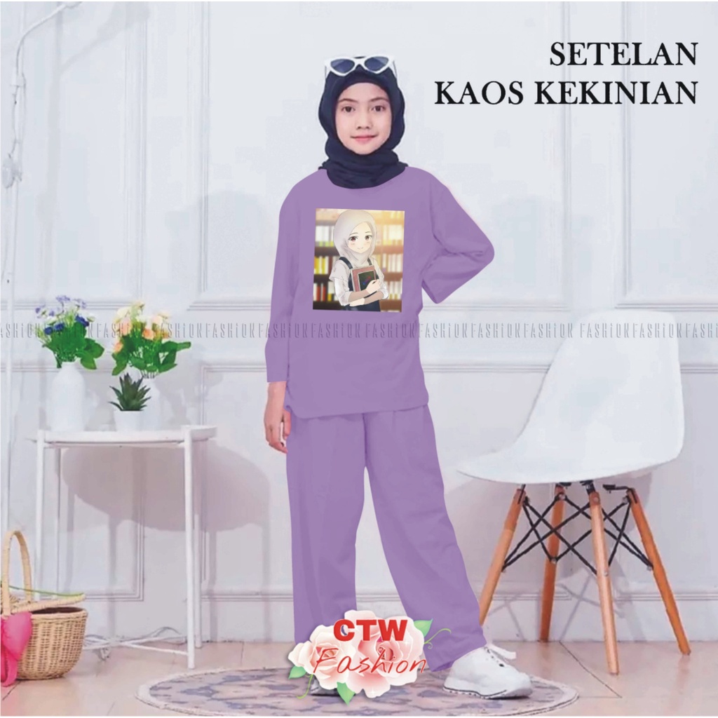 STELAN/KAOS/ANAK/VIRAL/PEREMPUAN/ANAK11-15TAHUN OVERSIZE