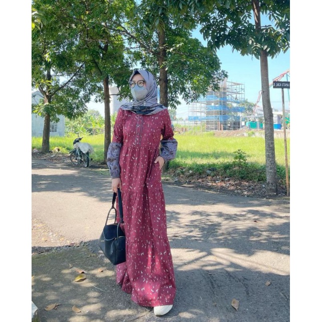 Korina Melia Dress Maroon