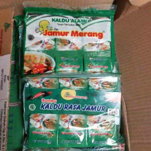 

Kaldu Jamur Merang Alami Non MSG - Kaldu Alami Jamur Original BPOM 1 pak isi 30 sachet