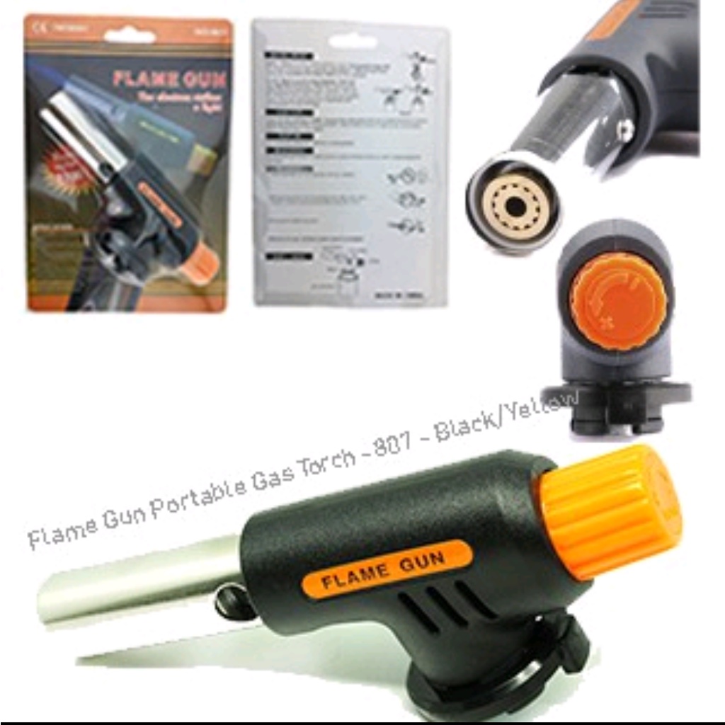 MURAH BANGETT kepala gas BLOW TORCH butabe flame gun BBQ portabel gas torch korek gas serbaguna