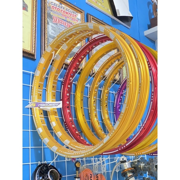 VELG DBS 140/140/17 GOLD ORIGINAL Rare item langka warna original gold custom bubut slot miling joss