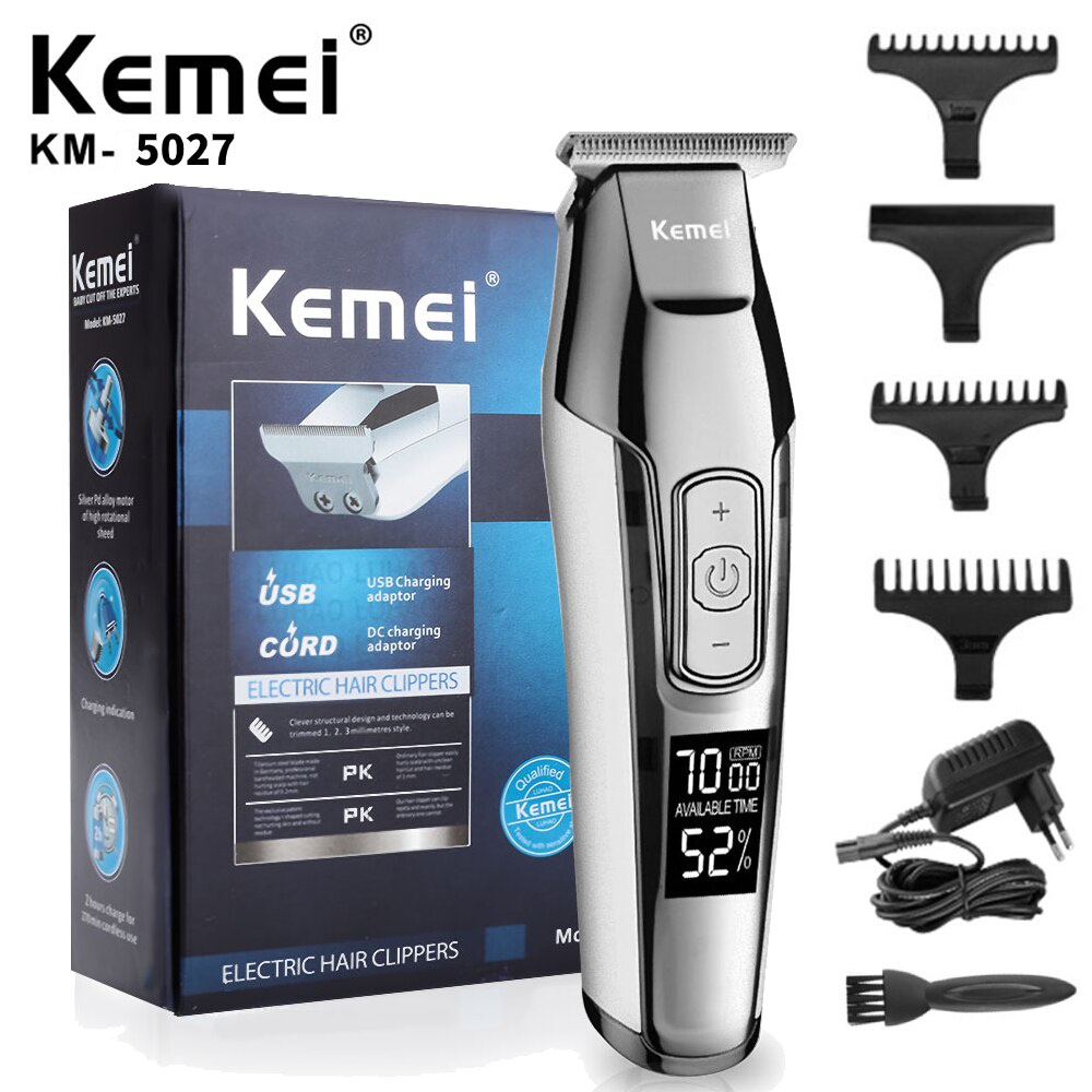 Hair Clipper Kemei Detailer KM-5027 Alat Cukur Rambut Elektrik