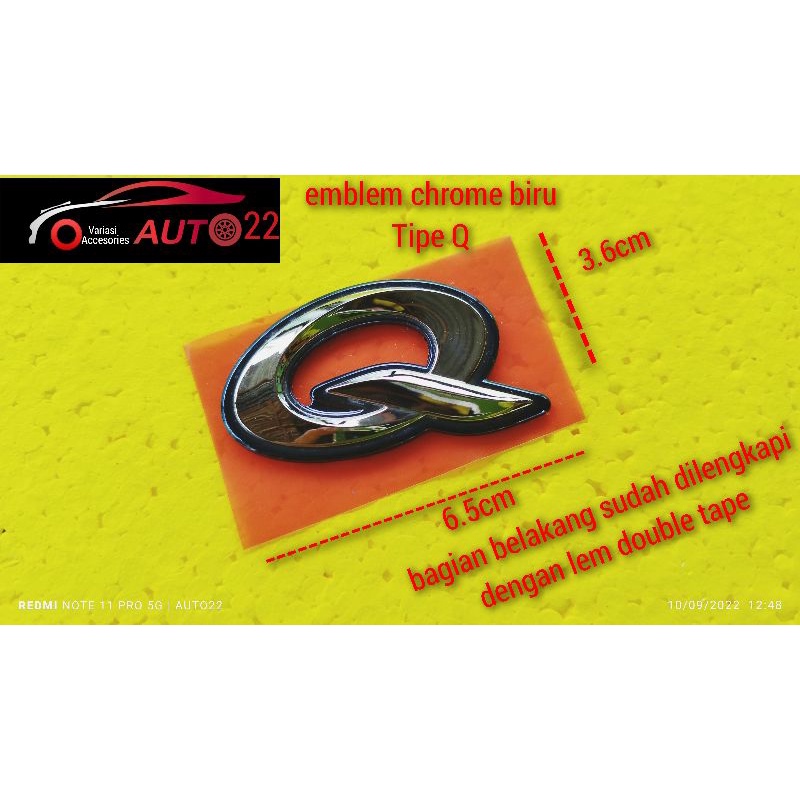 emblem tipe q Q sienta