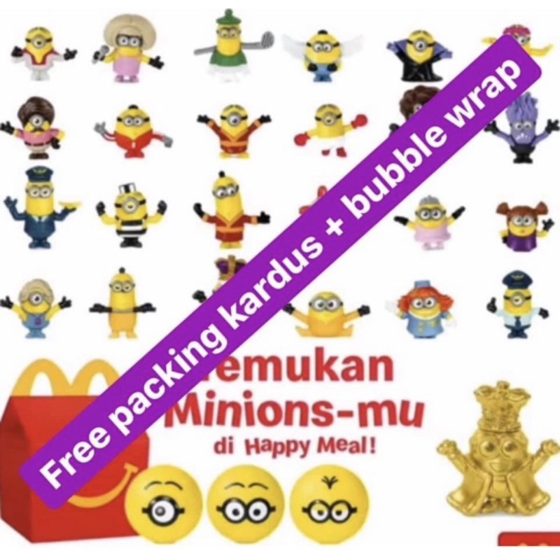 

SET LENGKAP Happy Meal Minions 2020 SEGEL