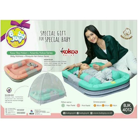 SALE !!! KASUR BAYI KOLAM KELAMBU KOKOA SERIES BABY JOY  BJK4012