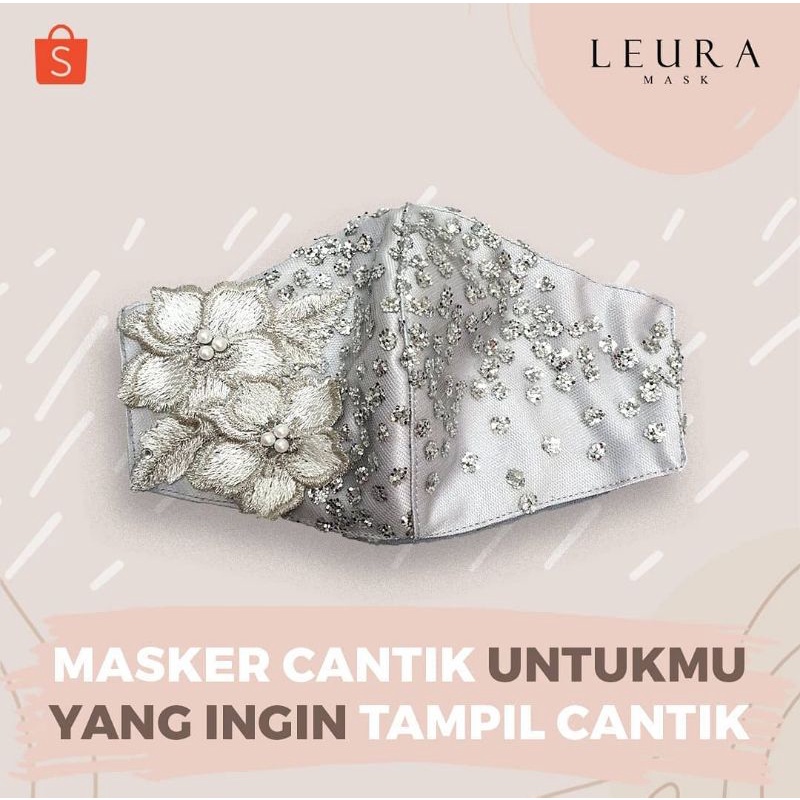 masker pesta silver /masker brokat/masker payet/masker pesta premium