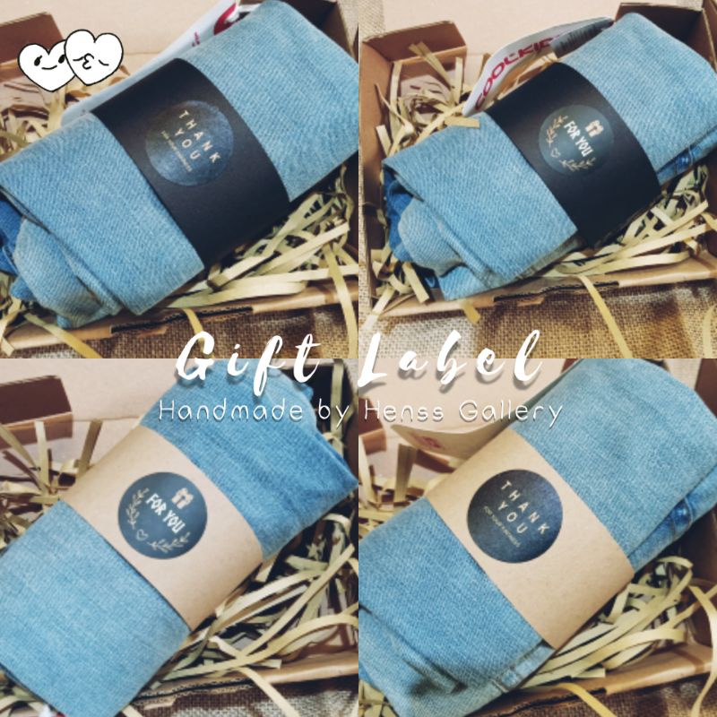 

Hangtag hadiah/sticker hadiah/Kertas gulung hadiah box hampers/gift label