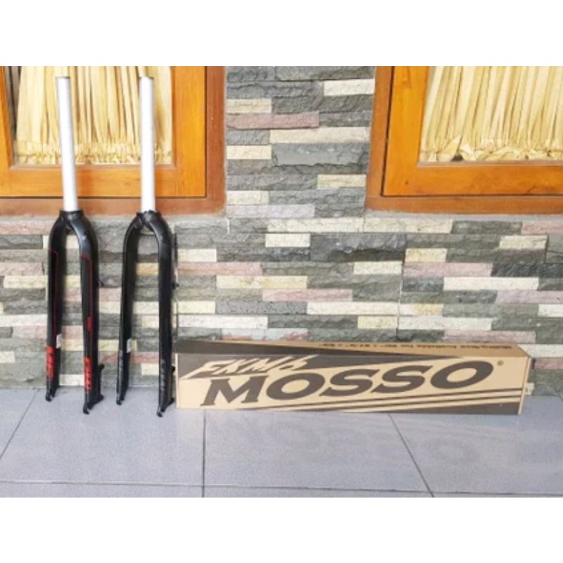 Fork Mosso M6 alloy 7005 tripple butted disc brake Material Bahan Alumunium Garpu Sepeda Mtb Hybrid Gravel