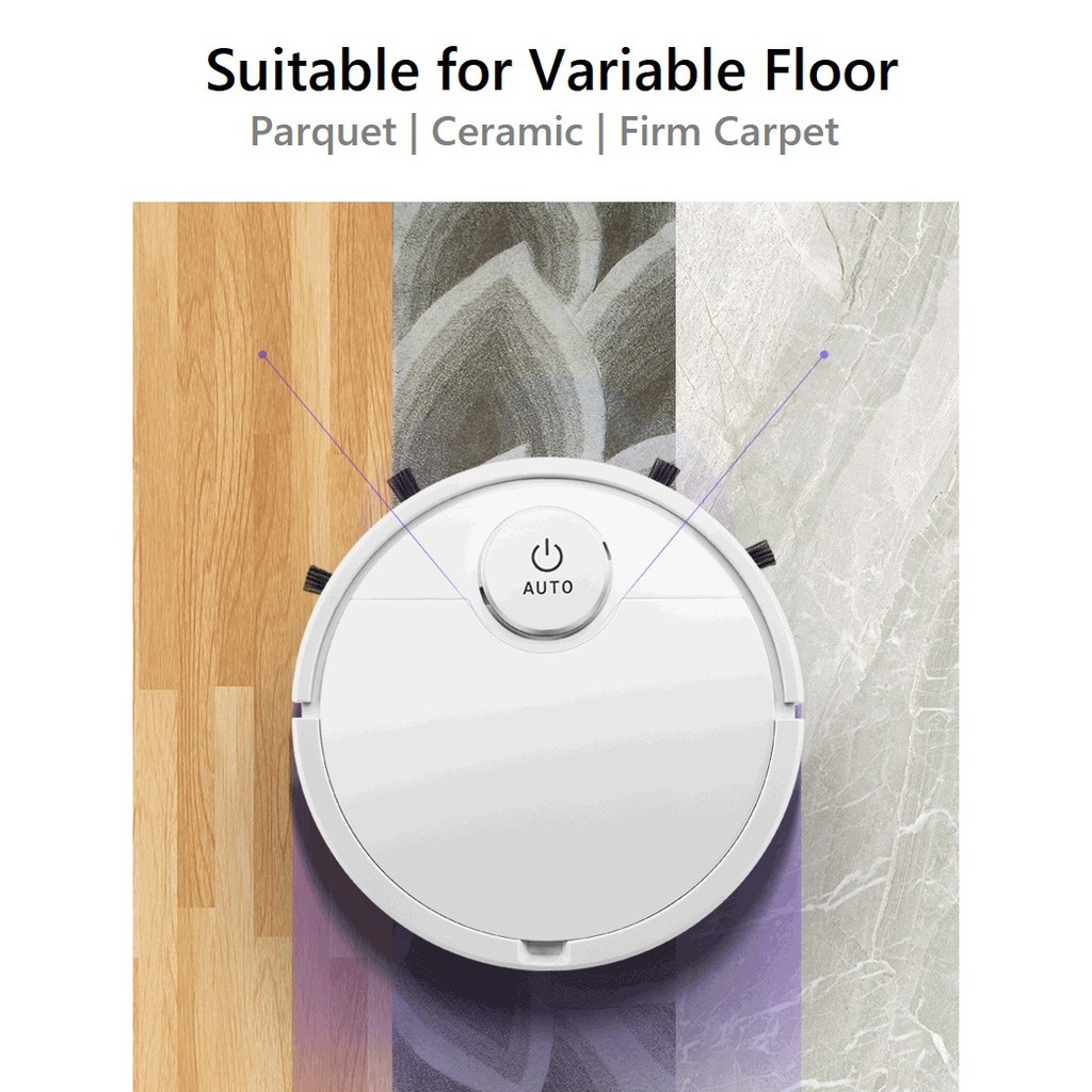 NEW Robot Vacuum Cleaner ES300 Penyapu Robot Multifungsi Upgraded Murah Readystock