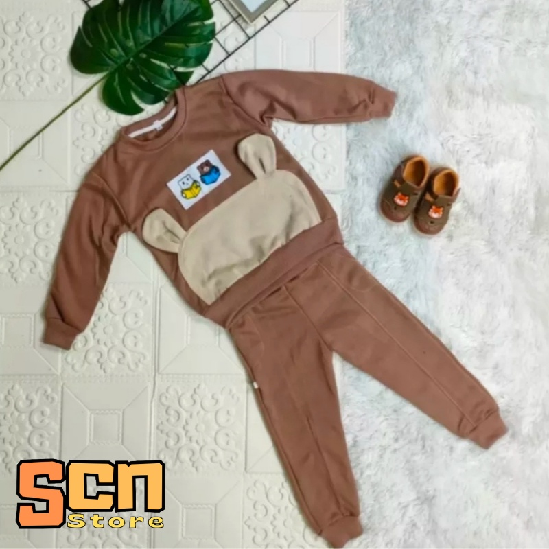 Setelan Anak Bear Usia 1-6 Tahun // Setelan Sweater Anak // Baju Anak // Setalan Anak