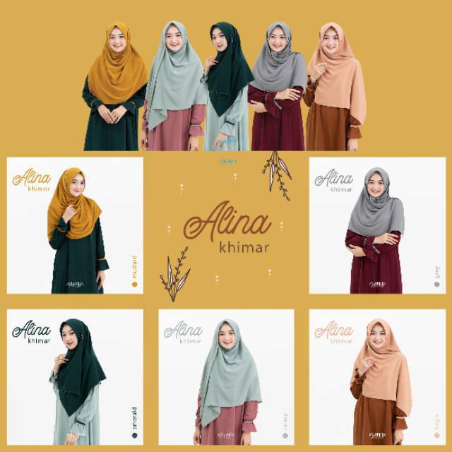 Alina khimar hijab syari original silmee