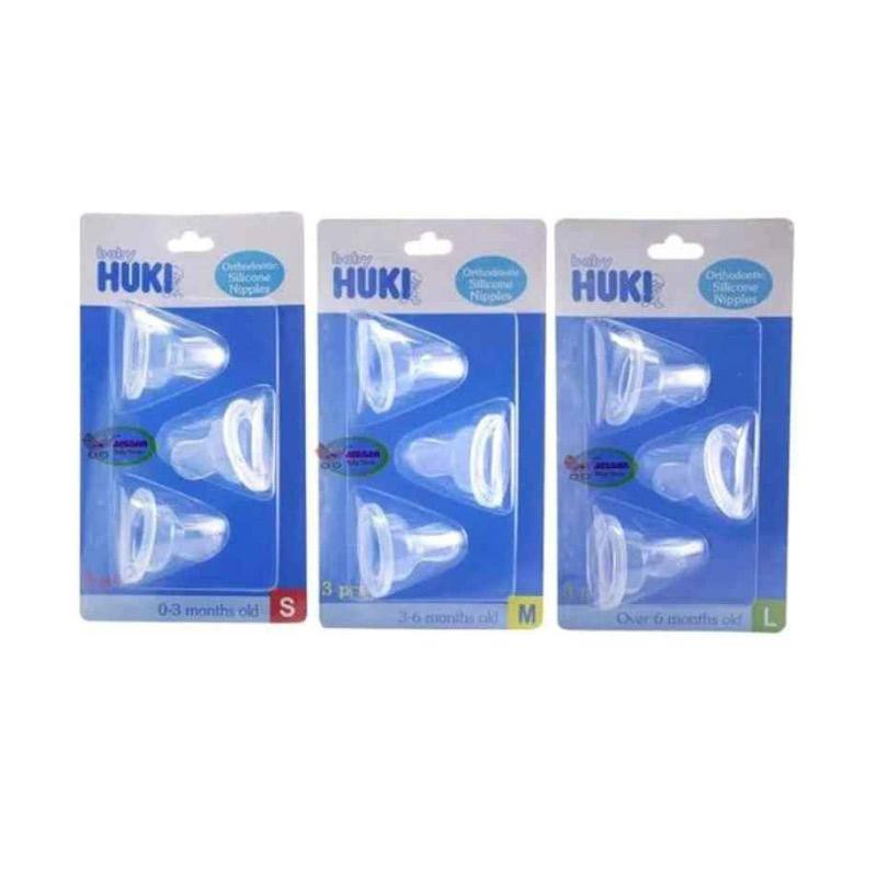 Huki Dot Orthodontic Silicone Nipple Blister Isi 3 Pcs