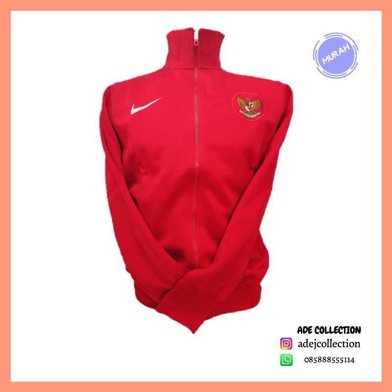 Jaket bola INDONESIA merah  GradeOri(GO)
