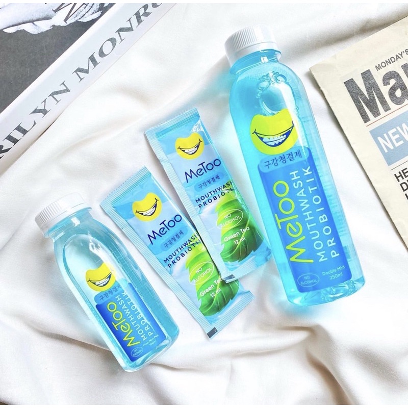 READY! METOO OBAT KUMUR PROBIOTIK ASAL KOREA FRESH MINT MOUTH WASH OBAT KUMUR BY ME TOO METOO METO MITU100ML/250ML