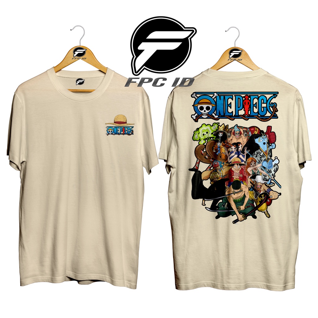 Kaos Anime One Piece Team Cotton Combed 30s Pakaian Distro Jumbo Pilihan Favorit Fpc Id