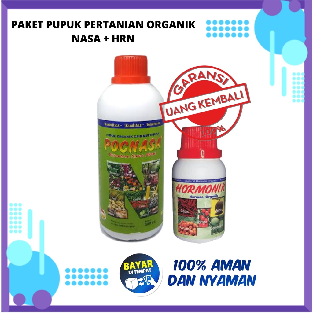 [COD] Paket Pupuk Poc Nasa + Hormonik / Paket Pertanian Organik Nasa Untuk Tanaman Cabe/ (Nasa+ Hrn)
