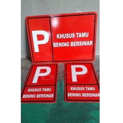 rambu AREA PARKIR costum ukuran/nama