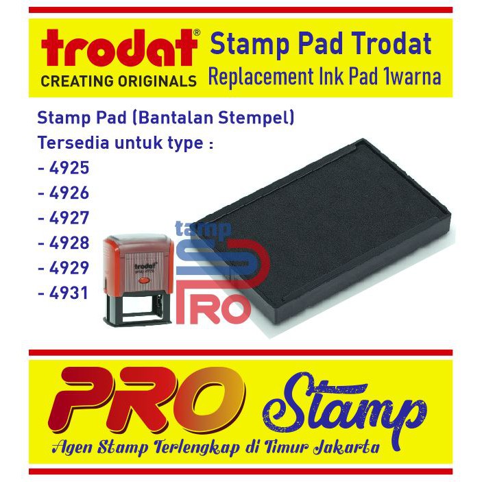 

Replacement Ink Pad / 4925,4926,4927,4928,4929 (TANPA WARNA)