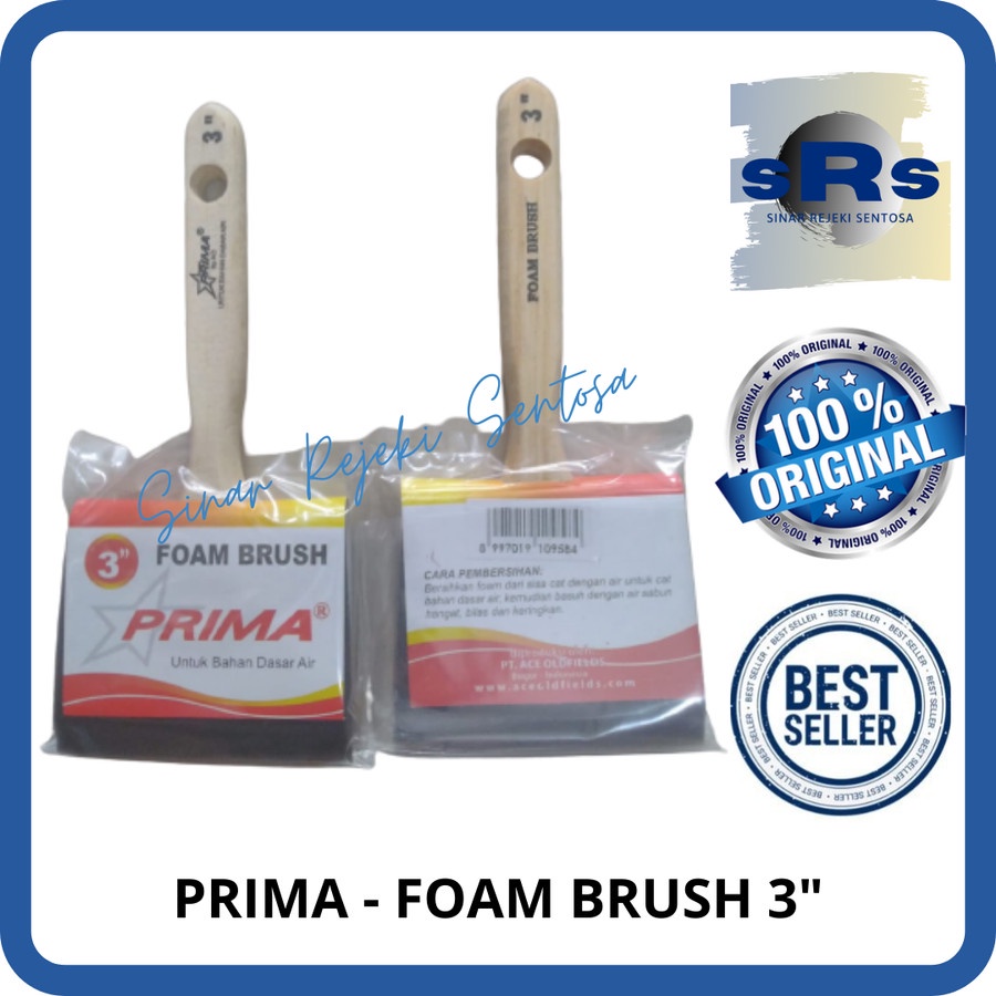 

PRIMA - FOAM BRUSH/KUAS SPONS/KUAS SPONGE 3 INCH