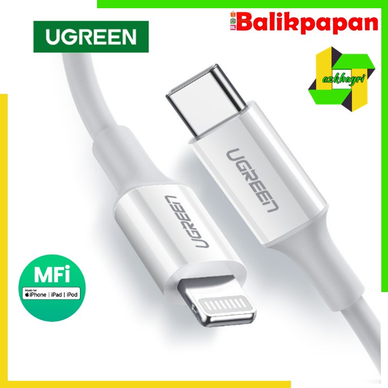 Kabel Data USB  Type C to iPhone Lightning MFI UGREEN PD 20W Fast Charging