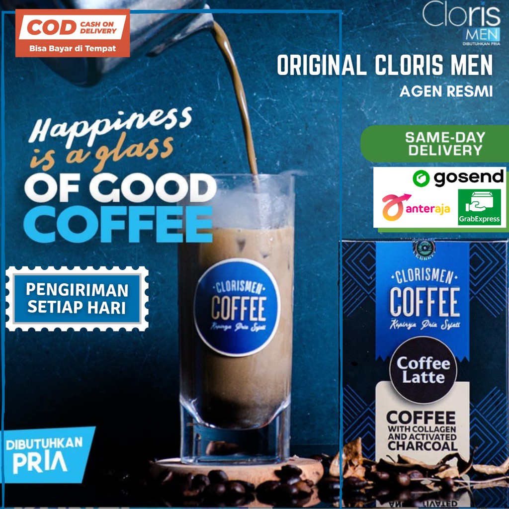 

COFFEE CLORIS MEN KOPI CLORIS MEN ORIGINAL 100% LATTE MINUMAN