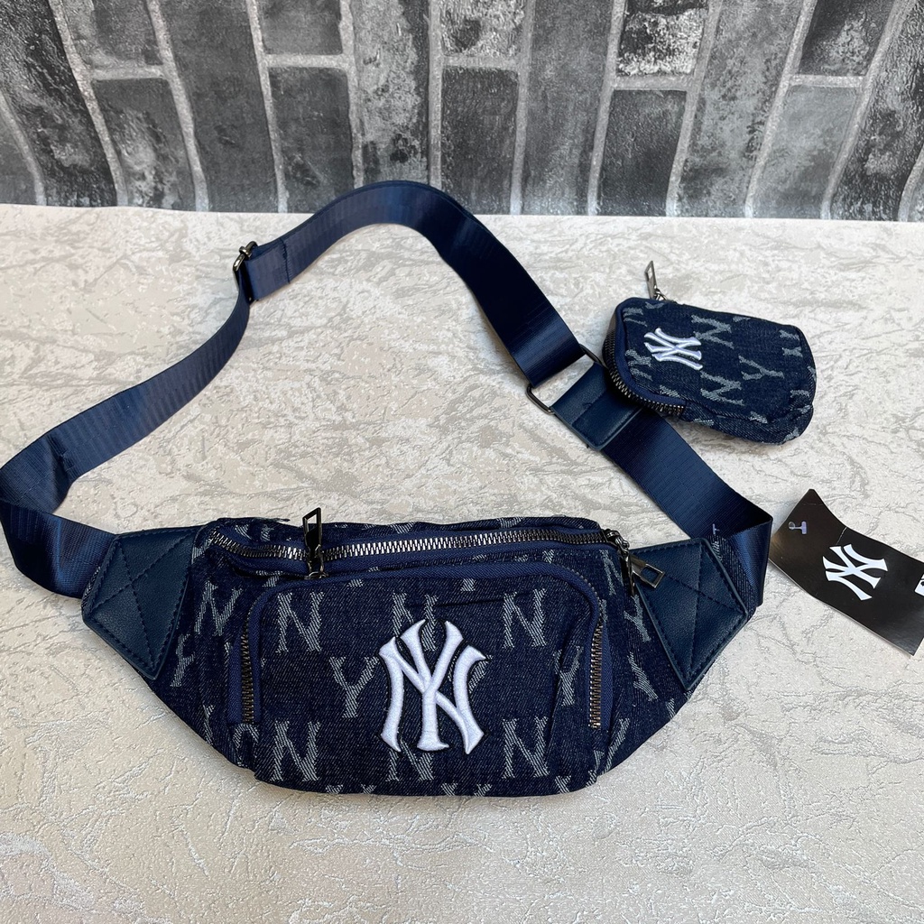 Waistbag MLB NY WITH POUCH / Tas MLB Tas Selempang Tas Pinggang