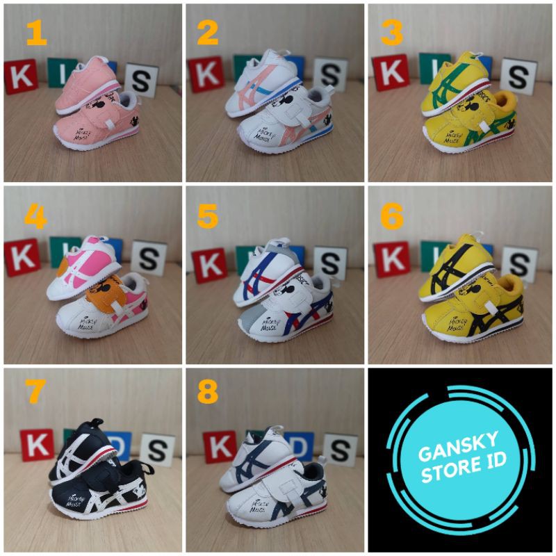 SEPATU ANAK MICKEY MOUSE PREMIUM HIGH QUALITY SEPATU ANAK PEREMPUAN KIDS KADO SEPATU ANAK LAKI LAKI