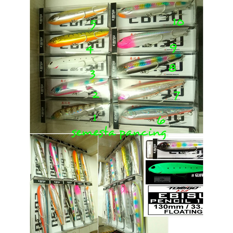 Cuci Gudang MINNOW TOMIGO EBISU PENCIL 13CM