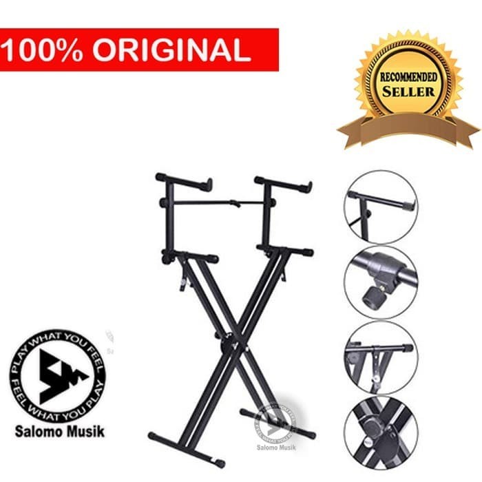Stand Keyboard Double Tingkat Superior MS036 Original
