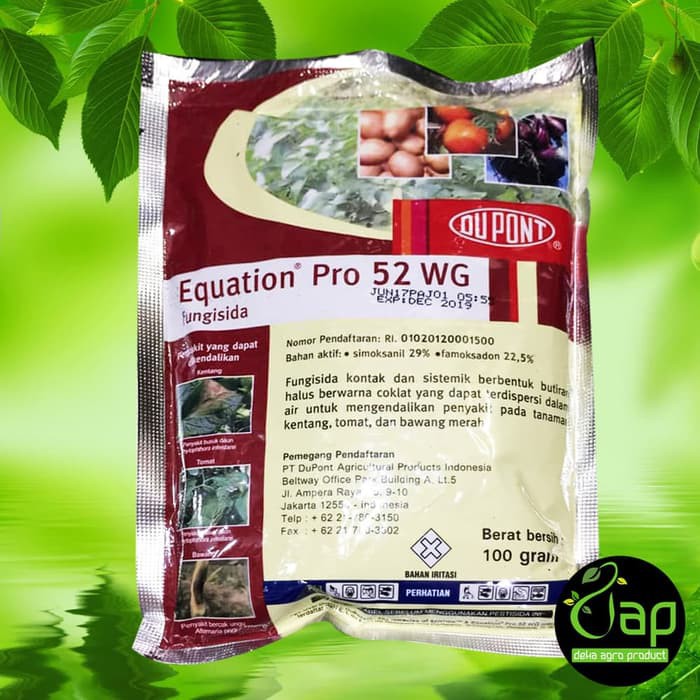 Fungisida Equation Pro 52wg 100gram Dupont Shopee Indonesia