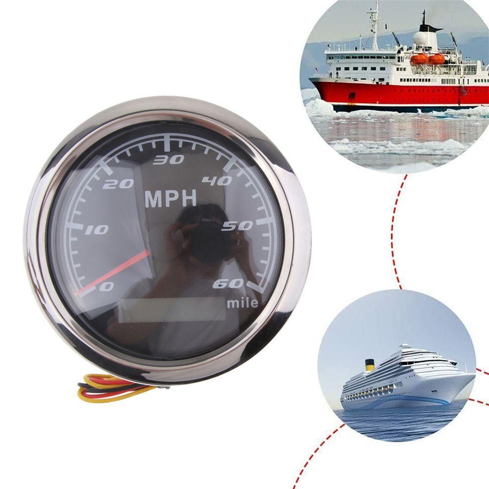 Populer Speedometer Gauge Retrofit 85mm Anti Air 60 MHP Mobil RV Boat