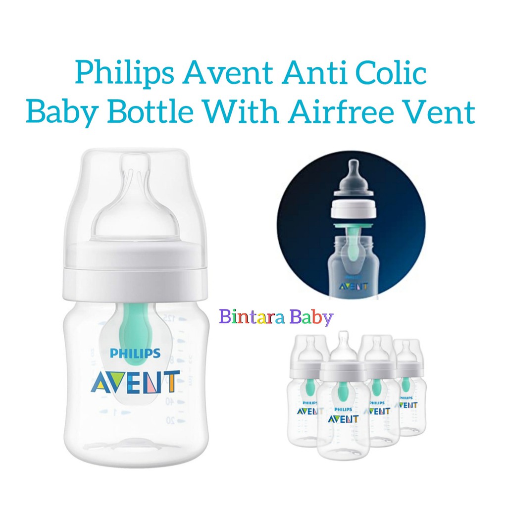 Botol Susu Philips Avent Wideneck Newborn Baby Bottle Airfree Vent Anti Colic / Anti sedak air free