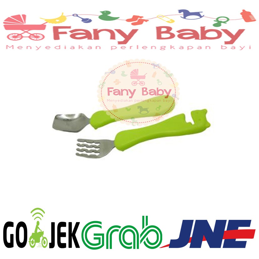 BABY BEYOND FOOD GRADE STAINLESS STEEL FORK AND SPOON [ BB1014 ]