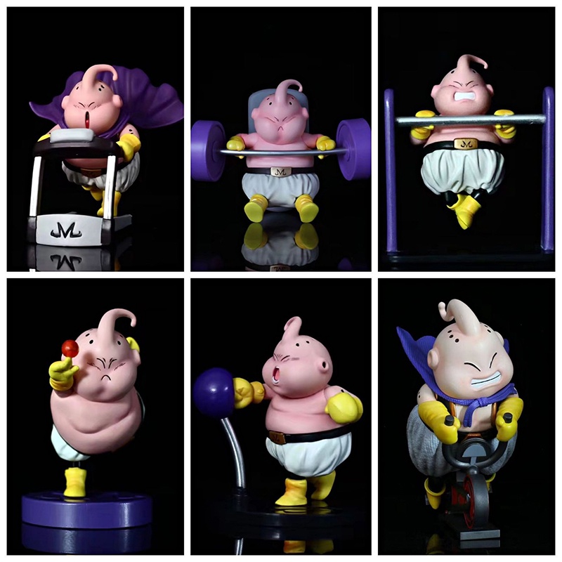 Action Figure Anime Jepang Dragon Ball Z Lucu Fatty Good Majin Buu Untuk Bersepeda Fitness