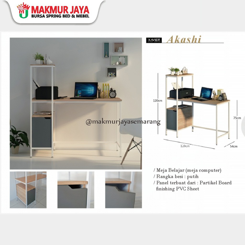 XAVIER HOME DECOR  AKASHI | MEJA KOMPUTER